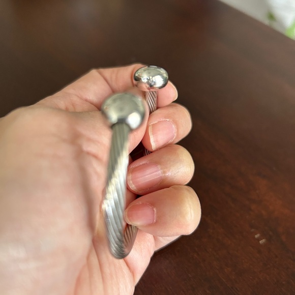 QRay Silver Deluxe Wellness Magnetic Bracelet size S unisex - Picture 5 of 7